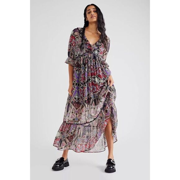 Free people - Carmella Maxi Dress Size M - Picture 1 of 9